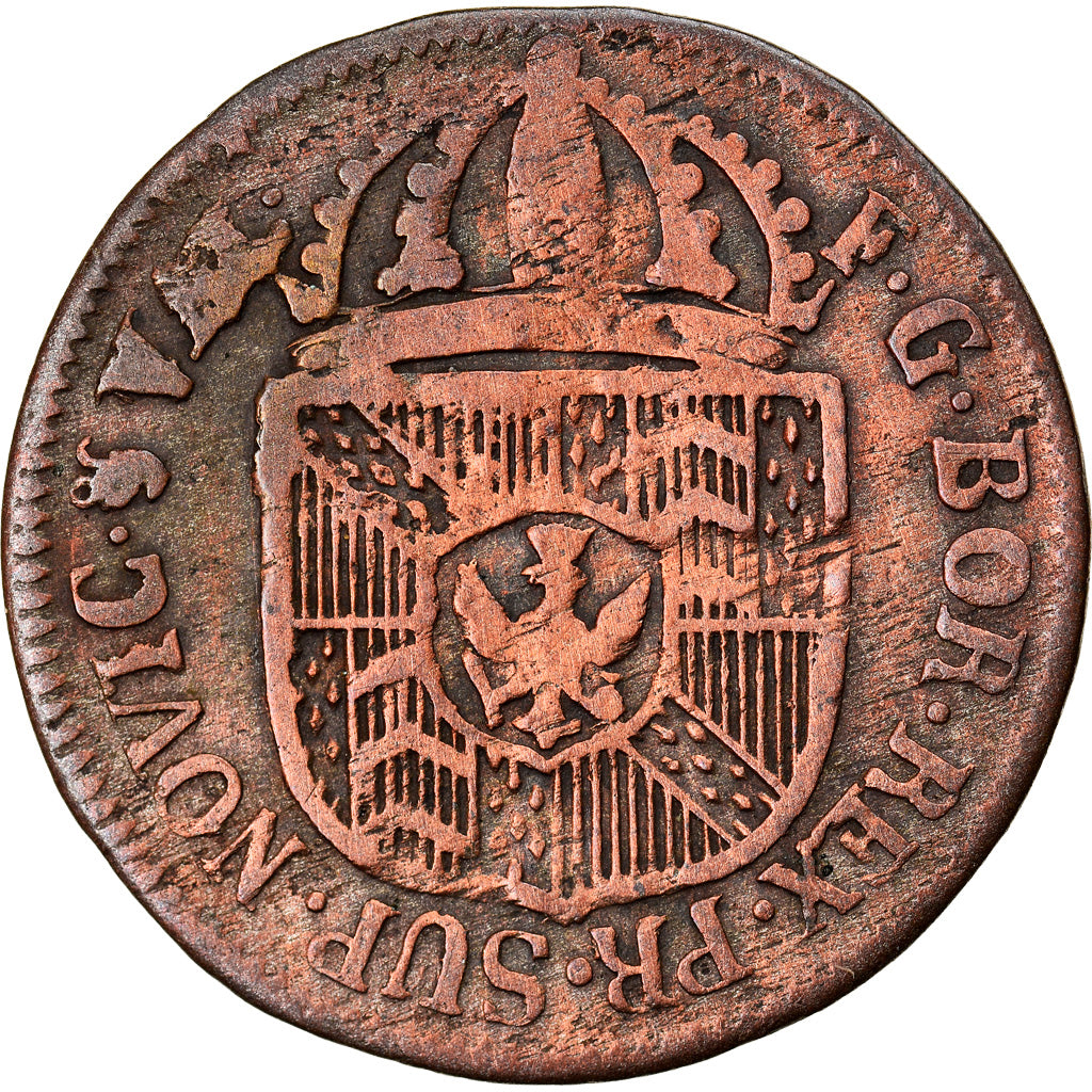 Moeda, CANTÕES SUÍÇOS, NEUCHATEL, 1/2 Batzen, 1791, Neuenburg, VF(30-35)