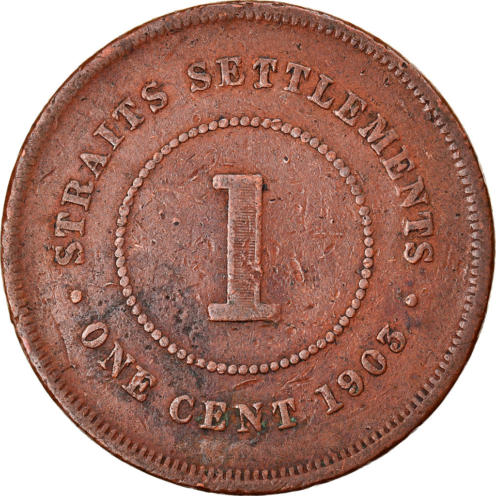 Monnaie, Straits Settlements, Edward VII, Cent, 1903, TB, Bronze, KM:19