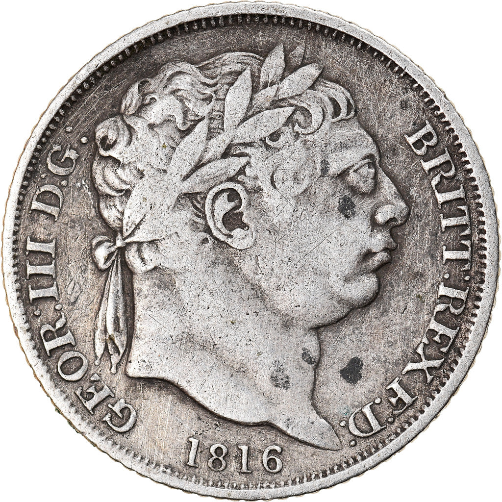 Coin, Great Britain, George III, 6 Pence, 1816, EF(40-45), Silver, KM:665