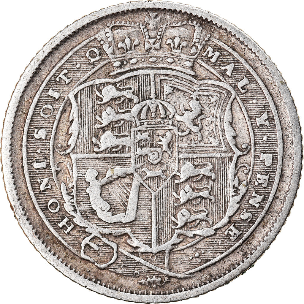 Coin, Great Britain, George III, 6 Pence, 1816, EF(40-45), Silver, KM:665