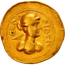 Moneta, Julius Caesar, Aureus, Rome, Bardzo rzadkie, VF(30-35), Złoto
