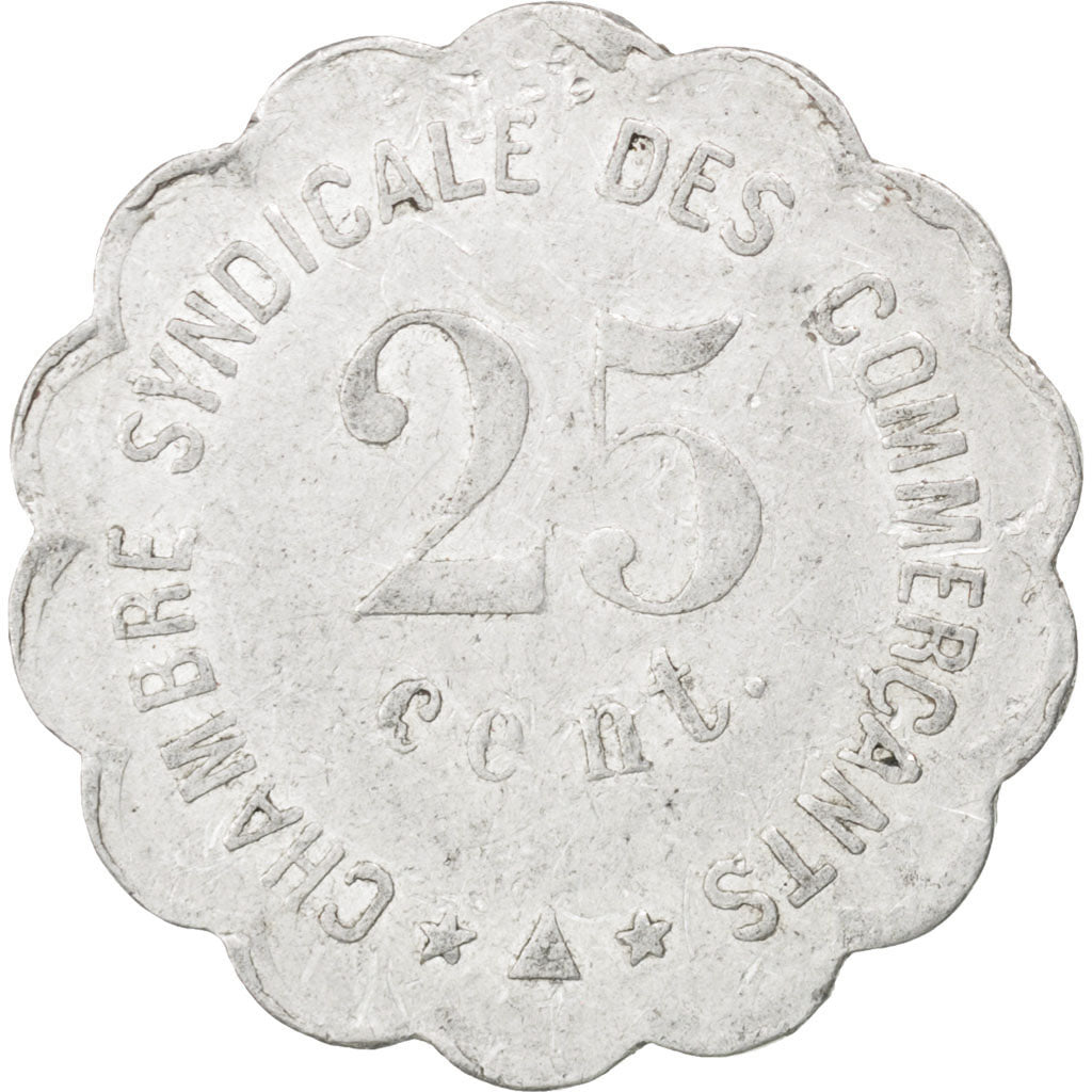 France, 25 Centimes, 1917, VF(30-35), Aluminium, Elie #10.3, 1.32