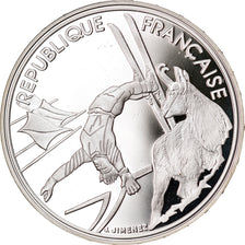 Coin, France, albertville 92, 100 Francs, 1990, Proof, MS(65-70), Silver