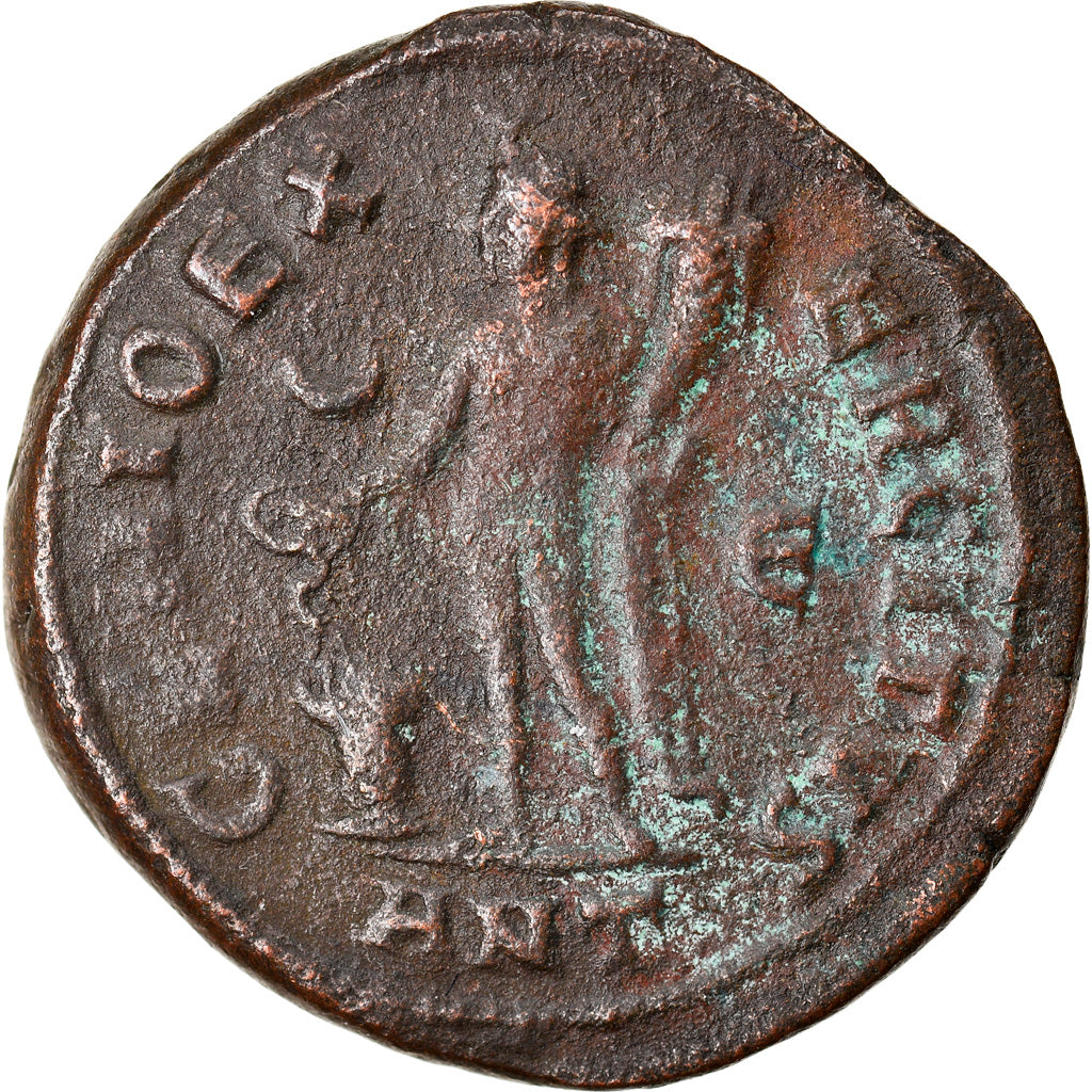 Munten, Maximus II Daia, Follis, AD 310-311, Antioch, FR+, Bronze, RIC:147c