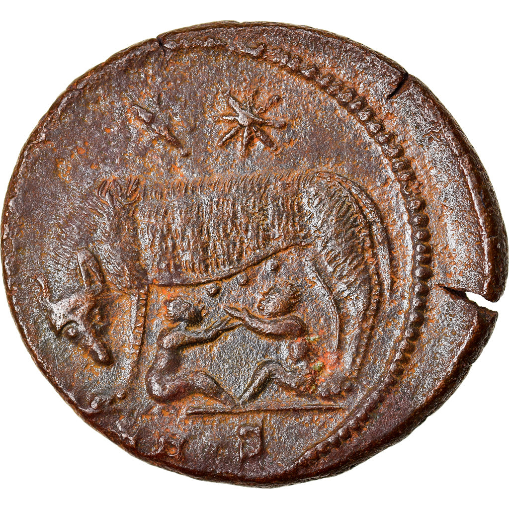 Coin, Nummus, Trier, EF(40-45), Copper