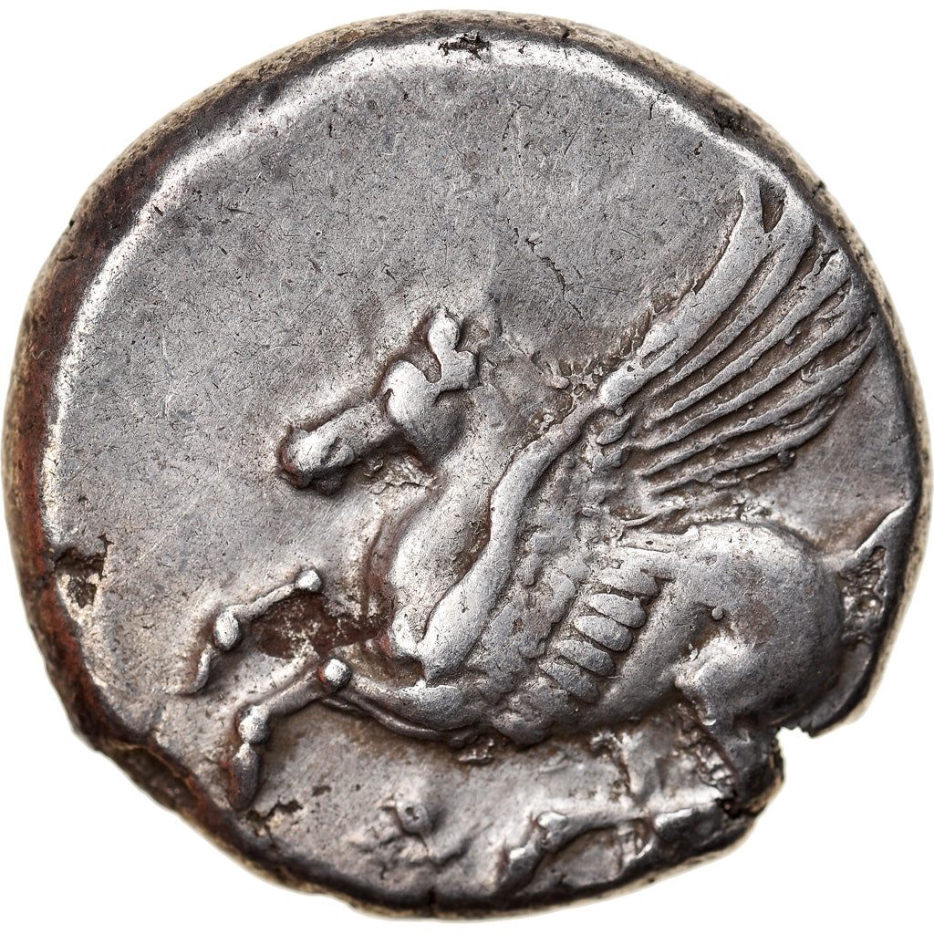 Monnaie, Corinthie, Corinthe, Athena, Statère, 330-320 BC, Corinth, TTB+