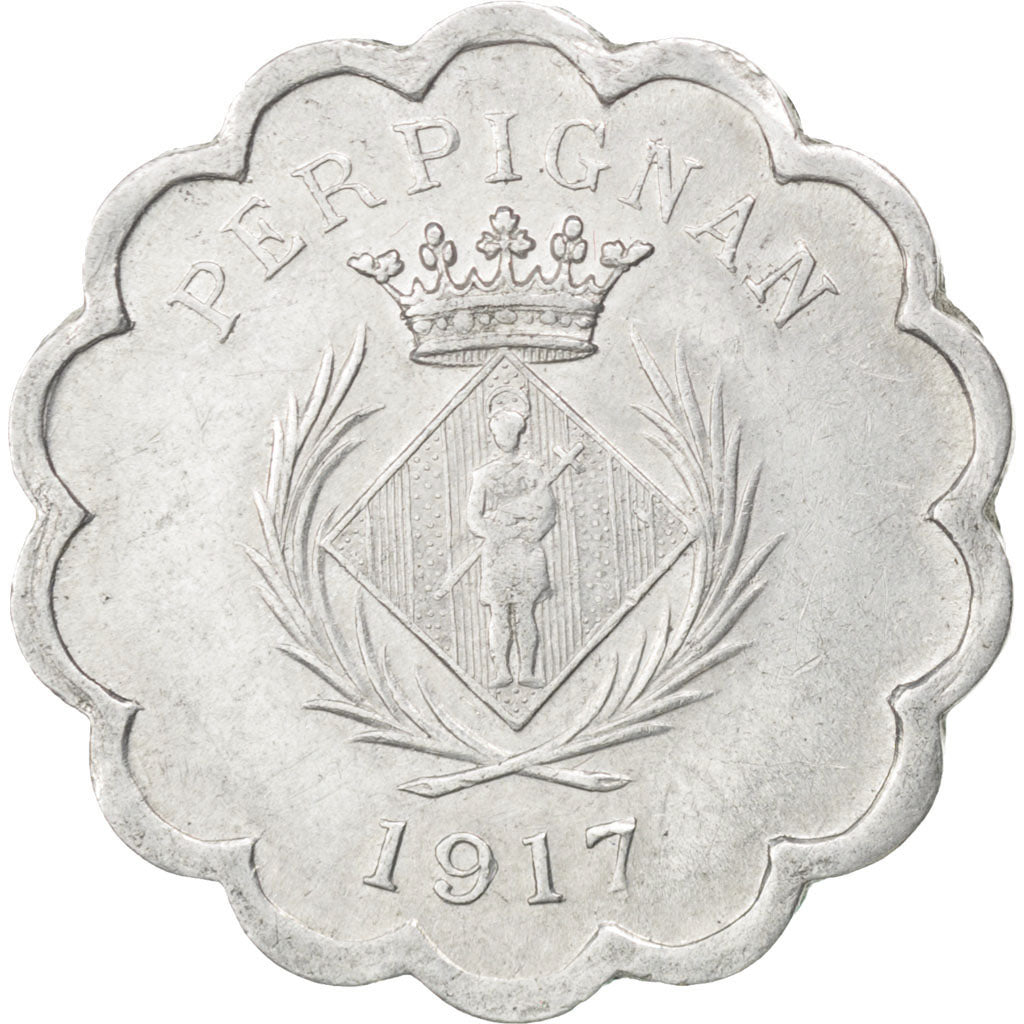 Perpignan, Chambre Syndicale des Commerçants, 25 Centimes 1917, Elie 10.3