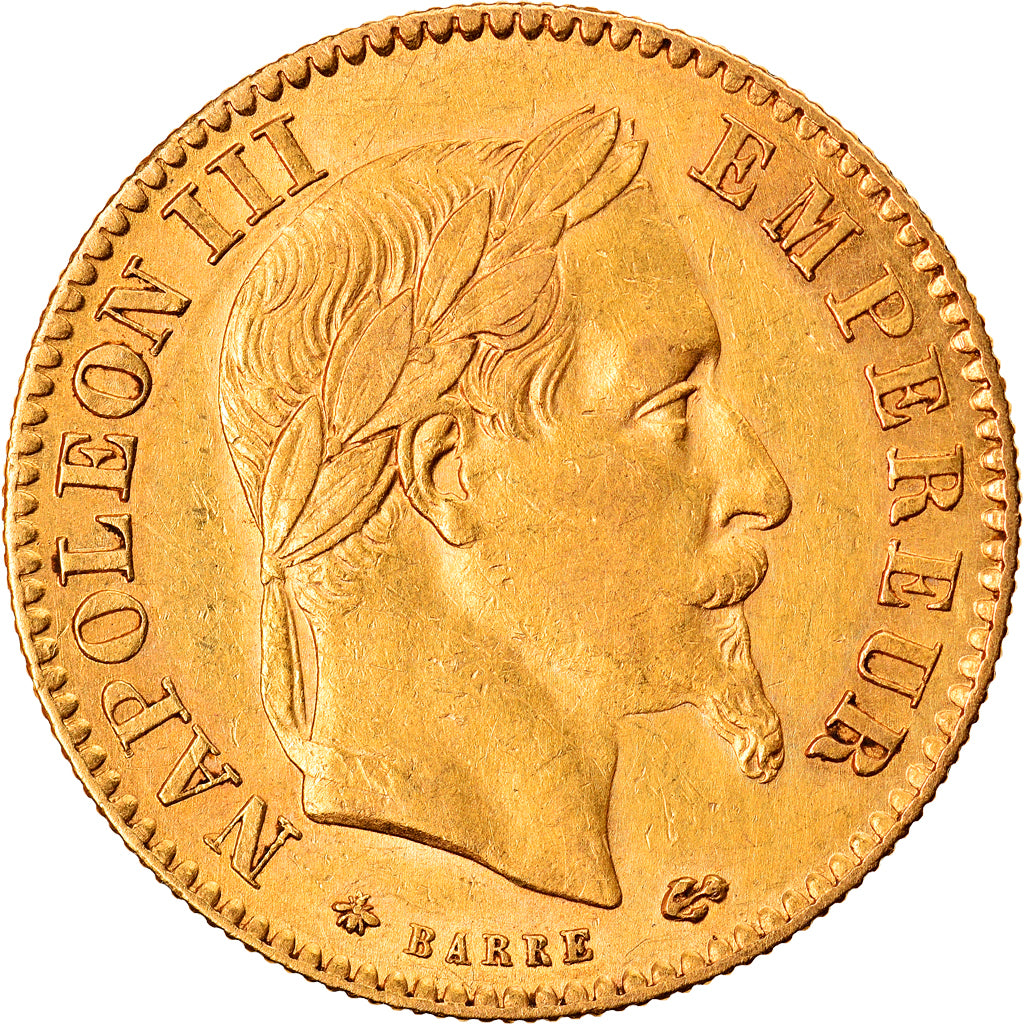 Munten, Frankrijk, Napoleon III, Napoléon III, 10 Francs, 1868, Paris, ZF+