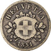 Coin, Switzerland, 10 Rappen, 1850, Strasbourg, VF(20-25), Billon, KM:6
