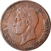 Coin, Monaco, Honore V, 5 Centimes, Cinq, 1837, Monaco, VF(30-35), Copper