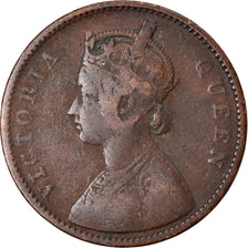 Moneta, INDIA - BRITANNICA, Victoria, 1/4 Anna, 1862, MB+, Rame, KM:467