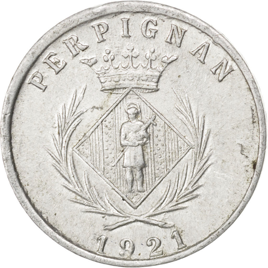 Perpignan, Chambre Syndicale des Commerçants, 5 Centimes 1921, Elie 10.12