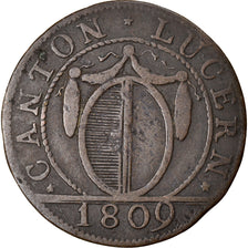 Moneta, CANTONI SVIZZERI, LUZERN, Batzen-10 Rappen, 1809, Bern, MB+, Biglione