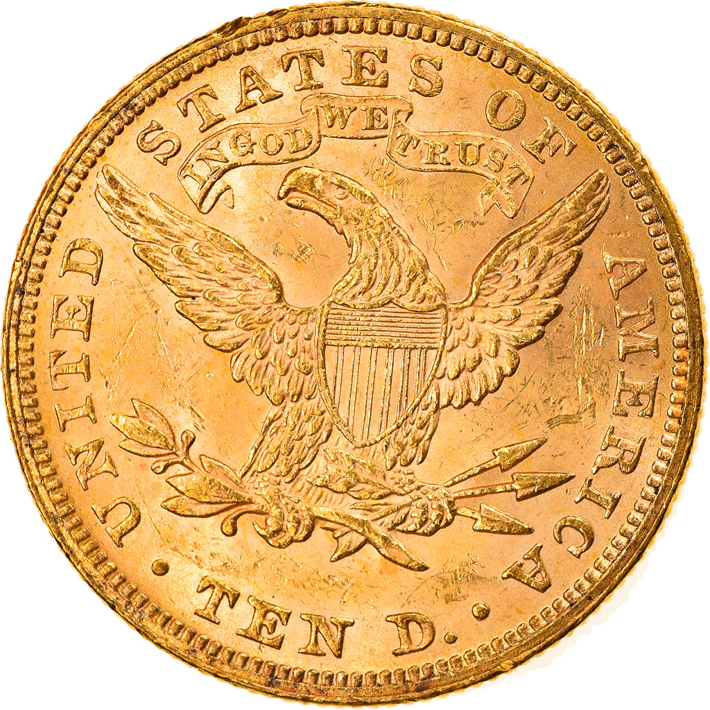 Moneda, Estados Unidos, Coronet Head, $10, Eagle, 1881, U.S. Mint, Philadelphia