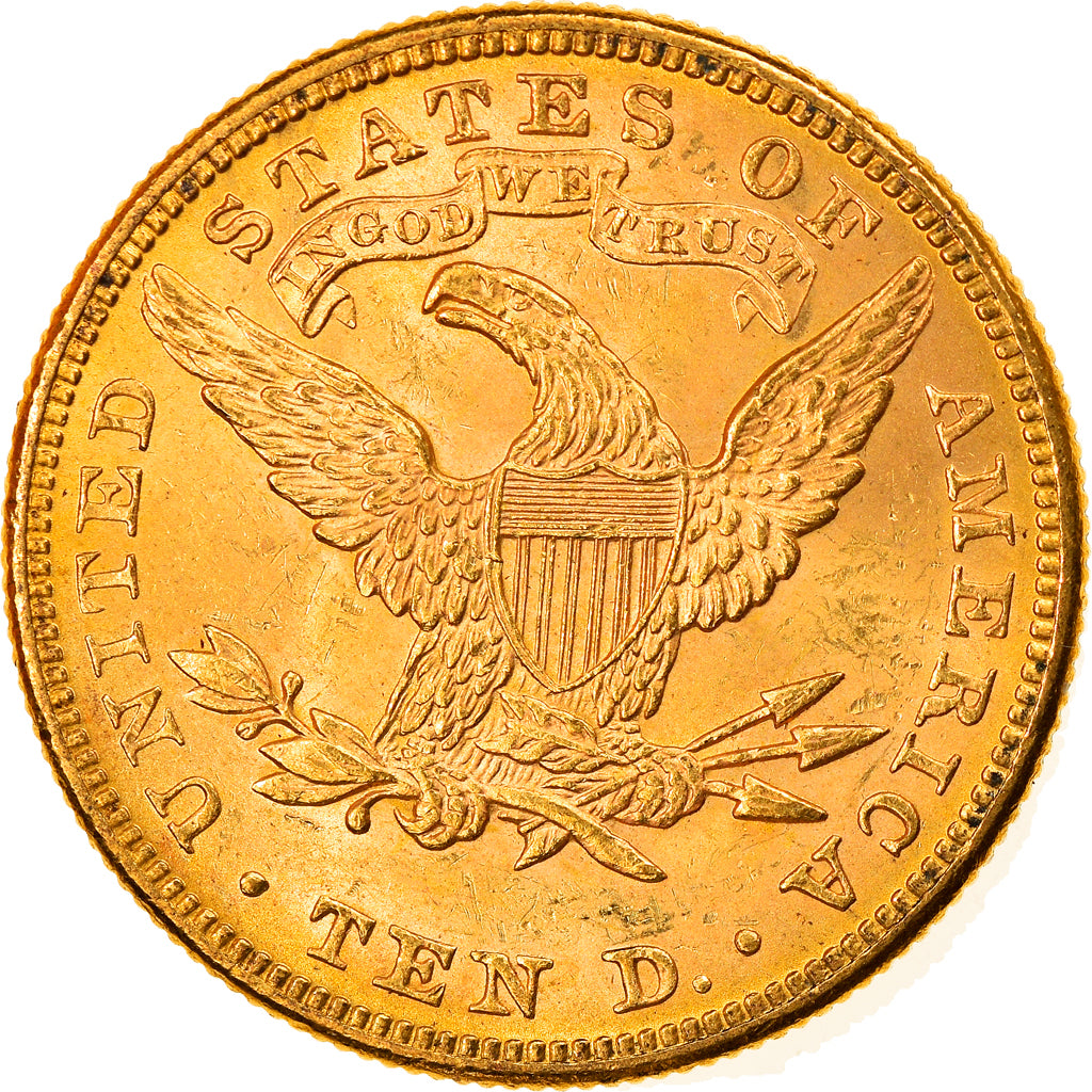 Coin, United States, Coronet Head, $10, Eagle, 1897, U.S. Mint, Philadelphia
