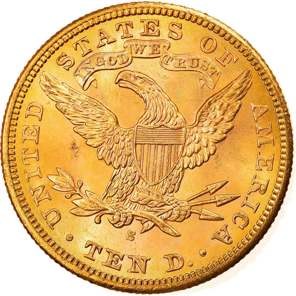 Munten, Verenigde Staten, Coronet Head, $10, Eagle, 1901, San Francisco, PR+