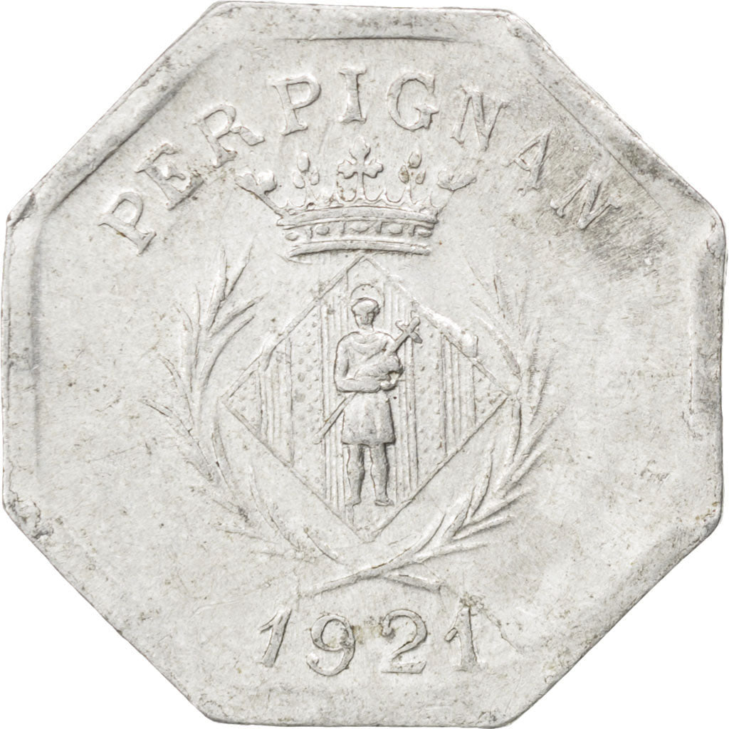 Moneta, Francia, 10 Centimes, 1921, BB, Alluminio, Elie:10.13