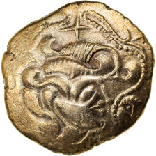 Monnaie, Osismii, Statère, 80-50 BC, Carhaix, SUP+, Or, Delestrée:manque.