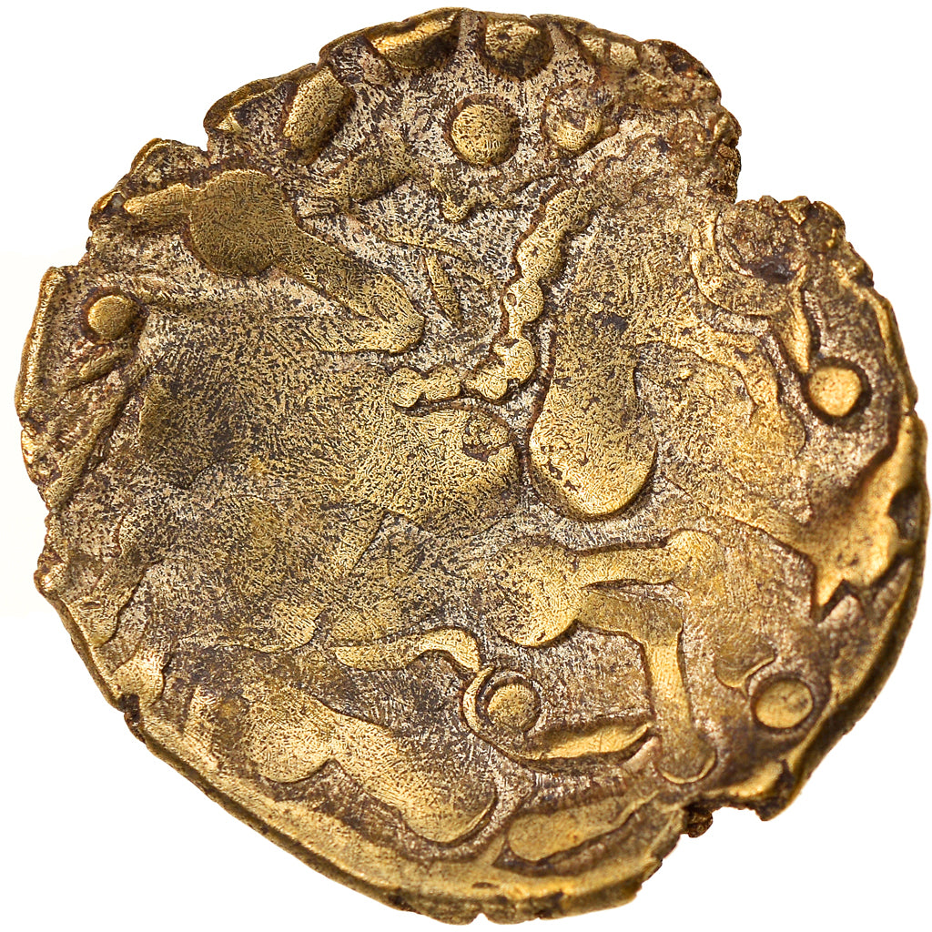 Munten, Aulerques Éburovices, Stater, 60-50 BC, FR+, Goud, Delestrée:2395