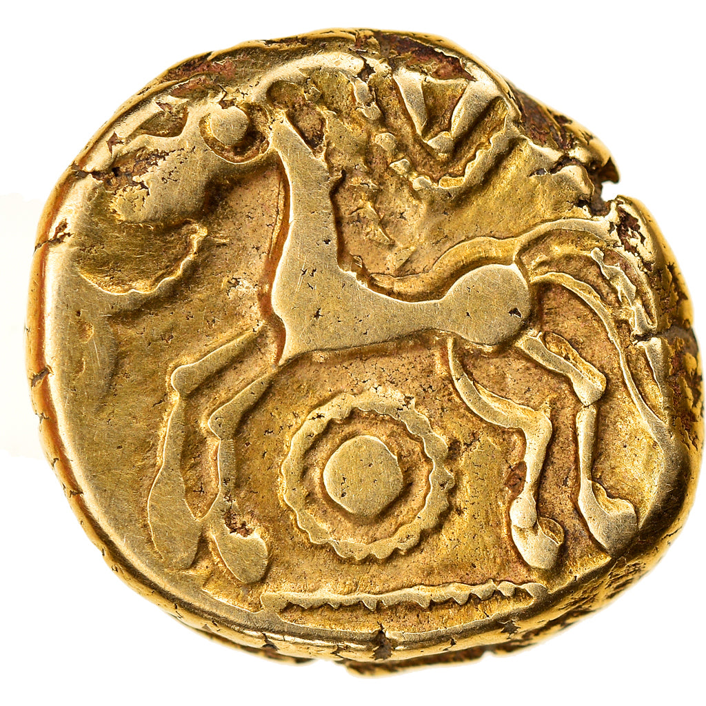 Coin, Remi, Stater, 1st century BC, EF(40-45), Gold, Delestrée:173-4
