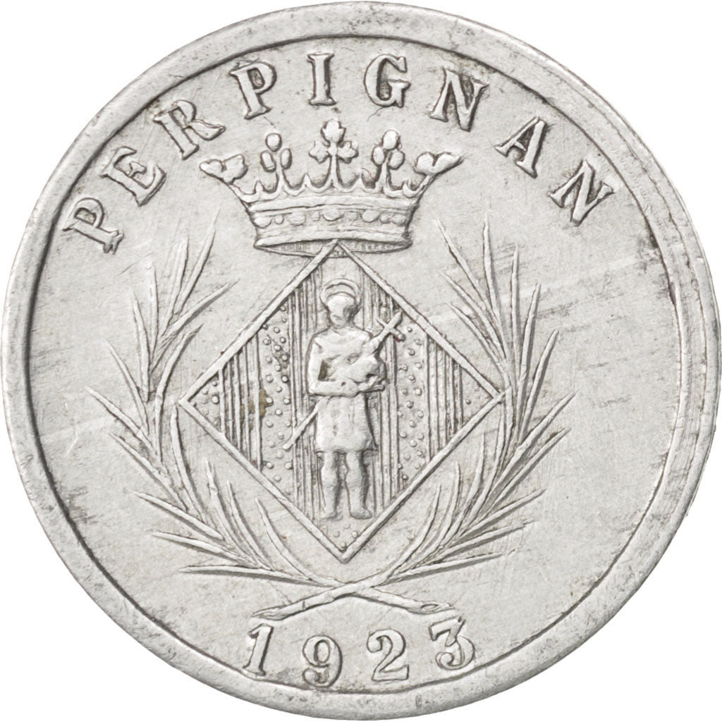 France, 5 Centimes, 1923, EF(40-45), Aluminium, Elie #10.15, 0.75