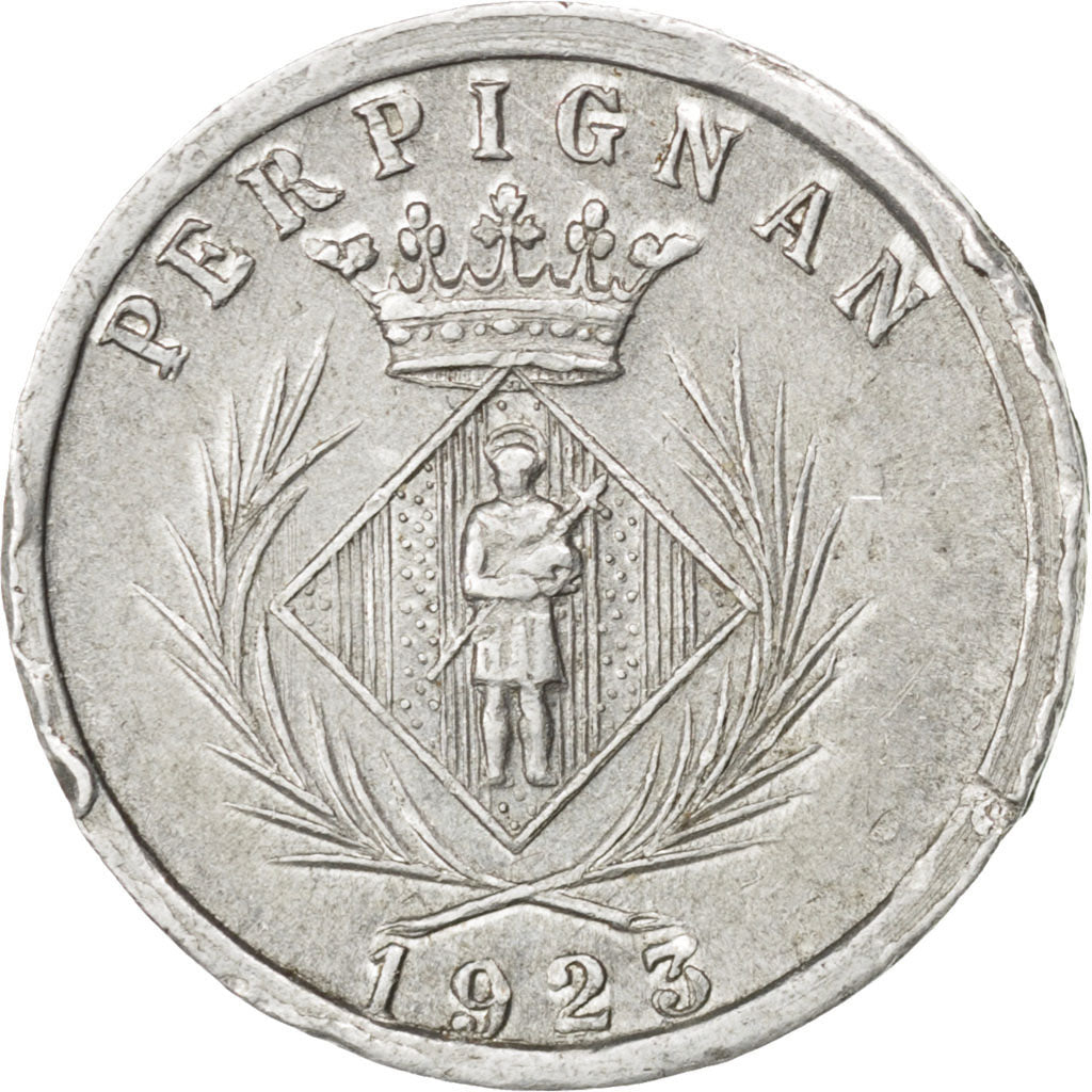 France, 5 Centimes, 1923, EF(40-45), Aluminium, Elie #10.15, 0.81
