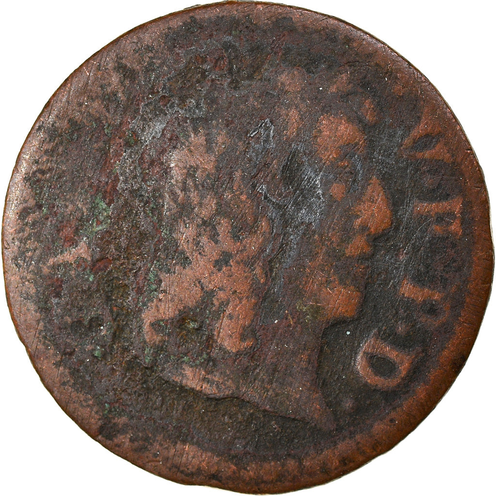 Coin, France, Gaston d'Orléans, Denier Tournois, 1650, Trévoux, VF(20-25)