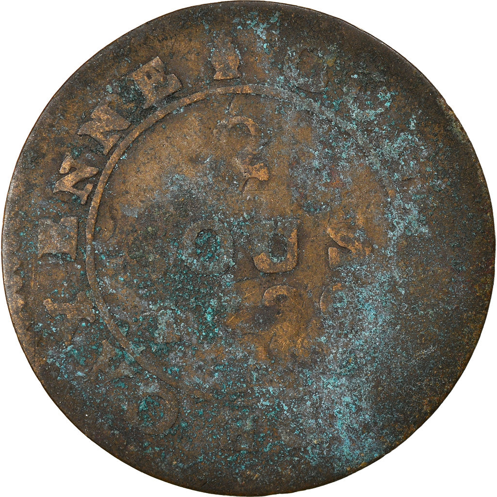 Monnaie, FRENCH GUIANA, 2 Sous, 1789, Paris, TB, Billon, KM:1, Lecompte:20