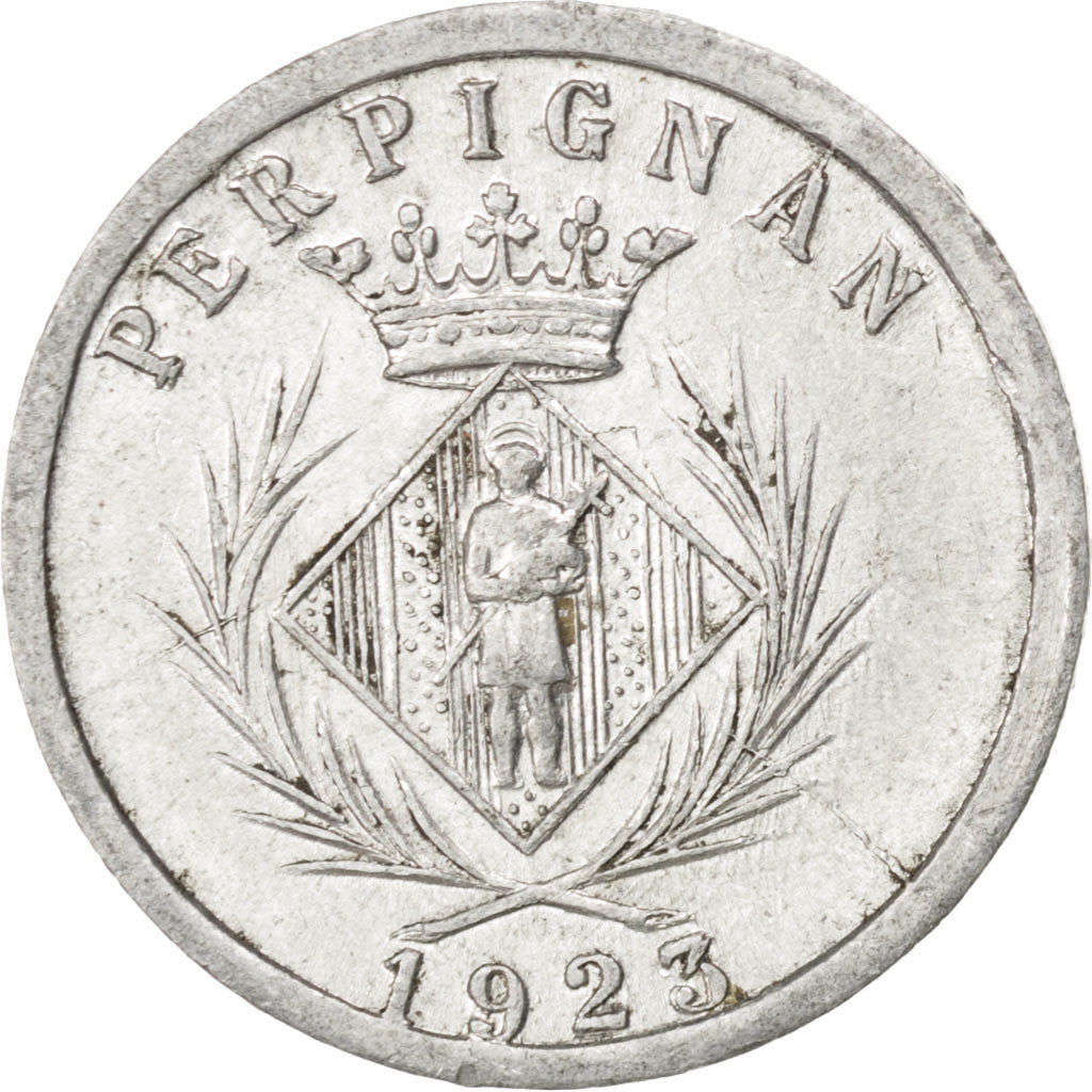France, 5 Centimes, 1923, EF(40-45), Aluminium, Elie #10.15, 0.74