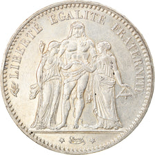 Coin, France, Hercule, 5 Francs, 1876, Paris, AU(50-53), Silver, KM:820.1