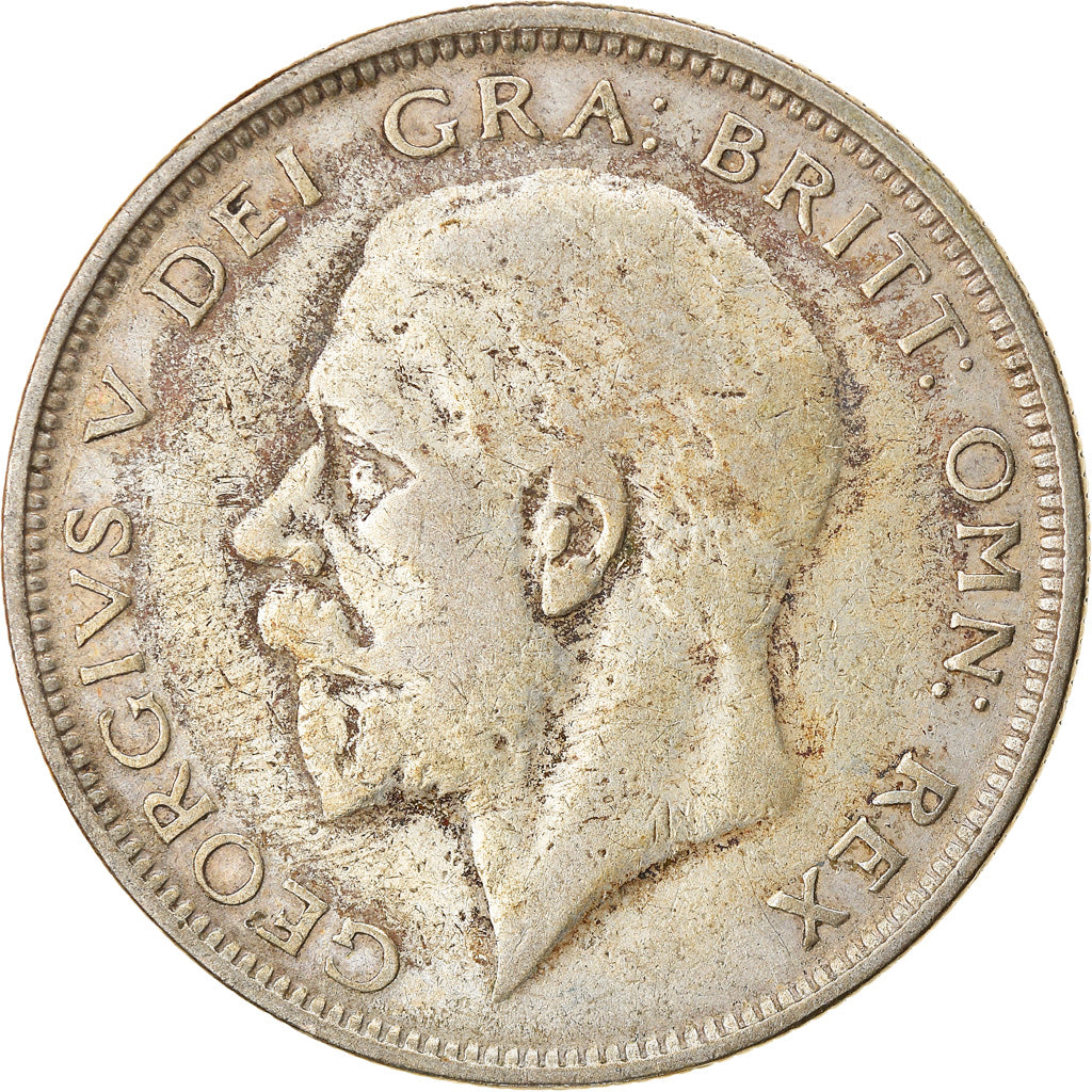Moneta, Gran Bretagna, George V, 1/2 Crown, 1927, MB, Argento, KM:830