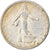 Munten, Frankrijk, Semeuse, Franc, 1909, Paris, ZF+, Zilver, KM:844.1