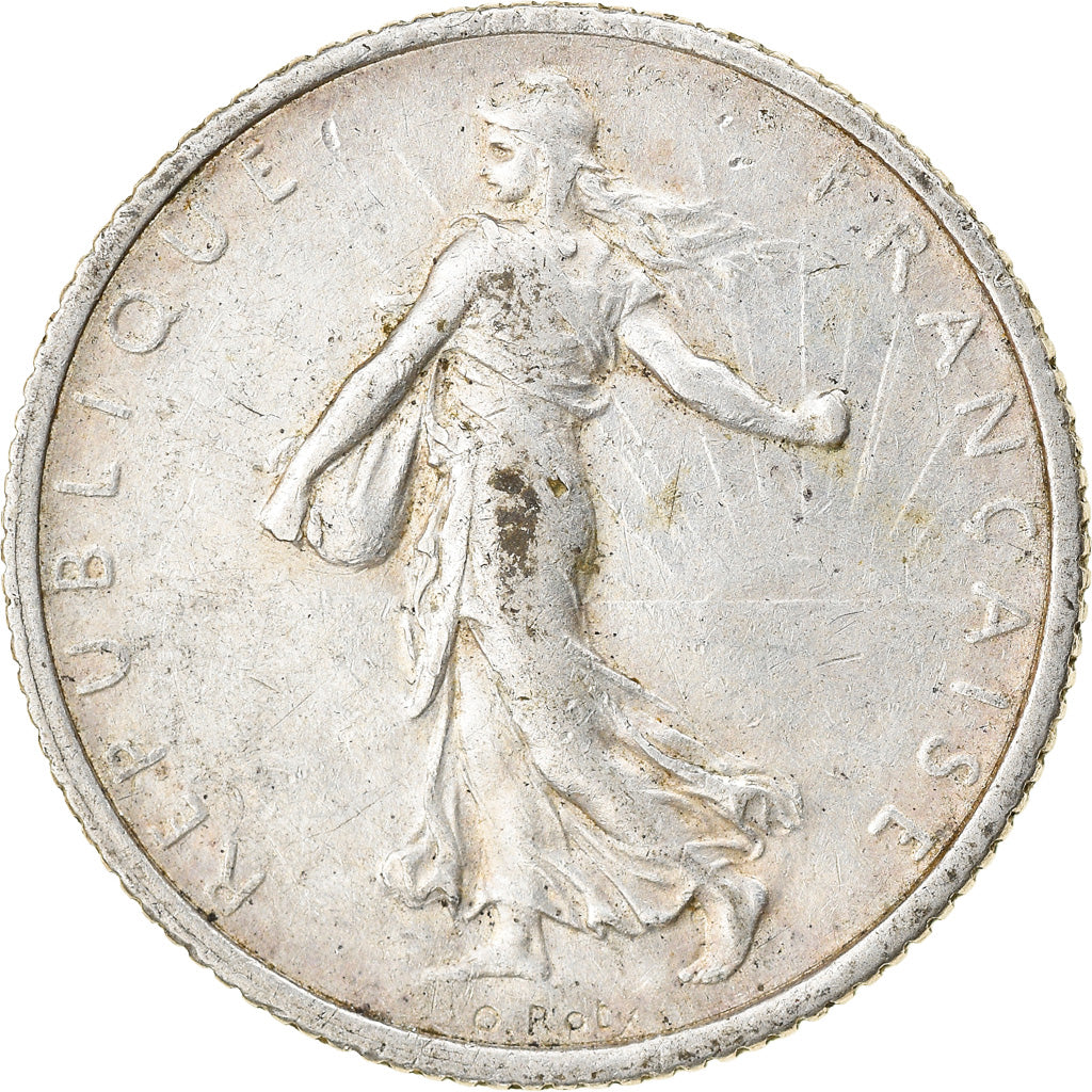Münze, Frankreich, Semeuse, Franc, 1918, Paris, error, SS, Silber, KM:844.1