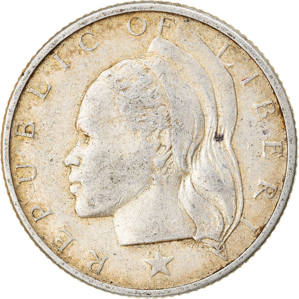 Moneta, Liberia, 25 Cents, 1960, BB+, Argento, KM:16