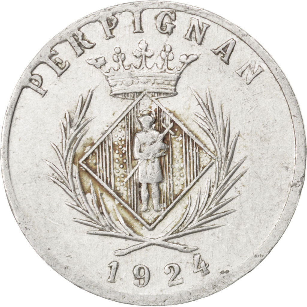Perpignan, Chambre Syndicale des Commerçants, 5 Centimes 1924, Elie 10.18
