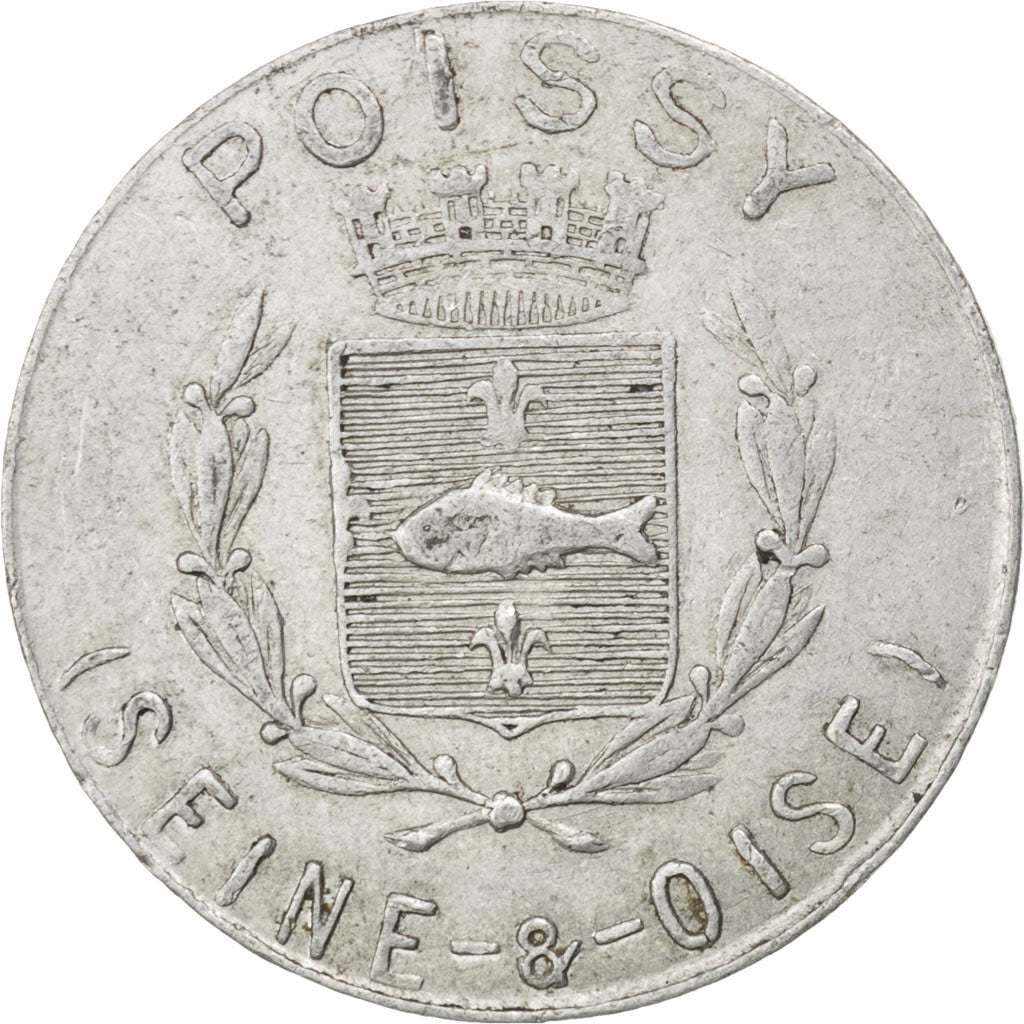 Poissy, Union du Commerce et de l'Industrie, 10 Centimes 1918, Elie 10.2