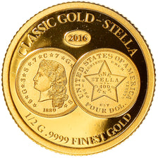 Münze, Salomonen, Elizabeth II, classic gold stella, 10 Dollars, 2016, STGL