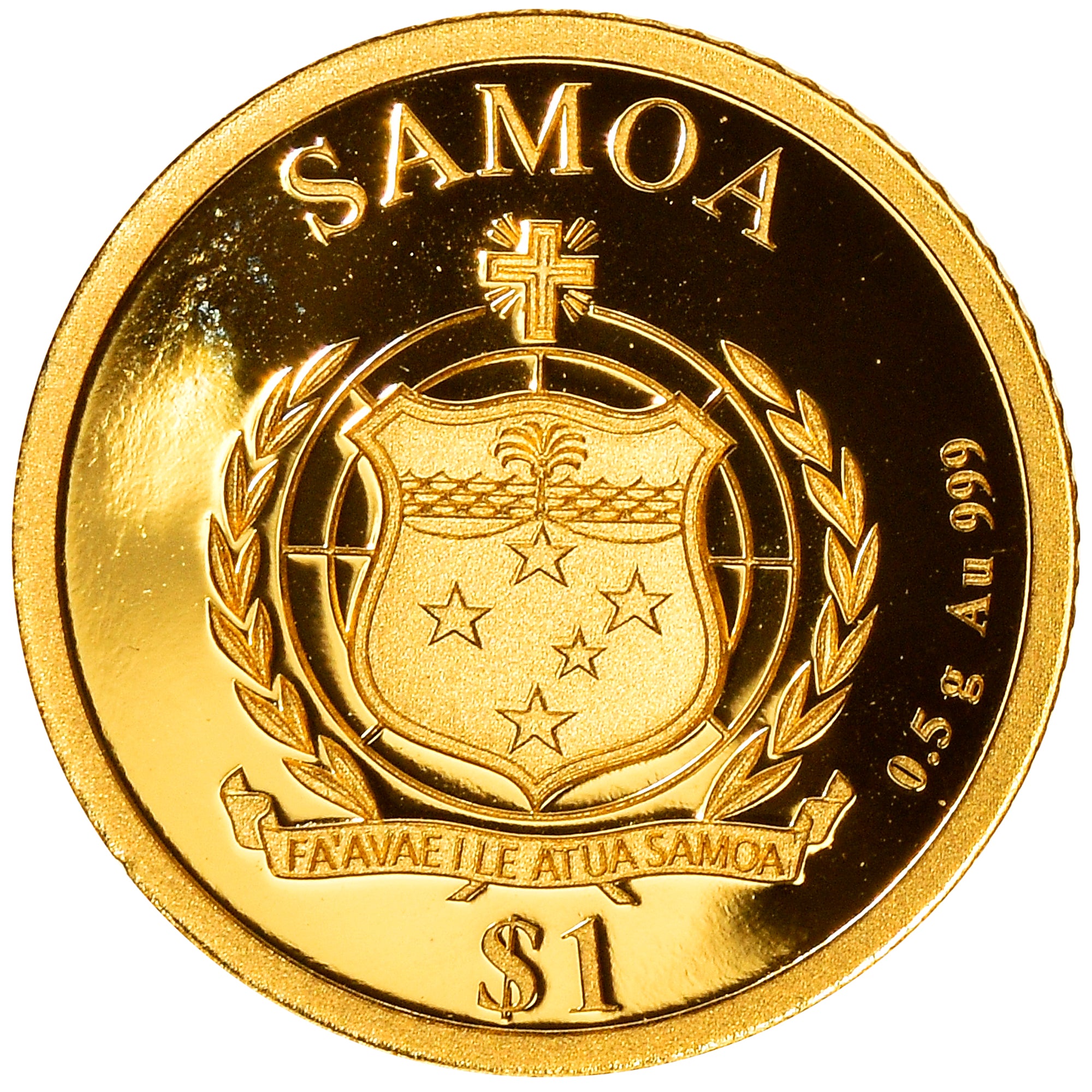 Moneda, Samoa, tower of Pisa, Dollar, 2016, FDC, Oro