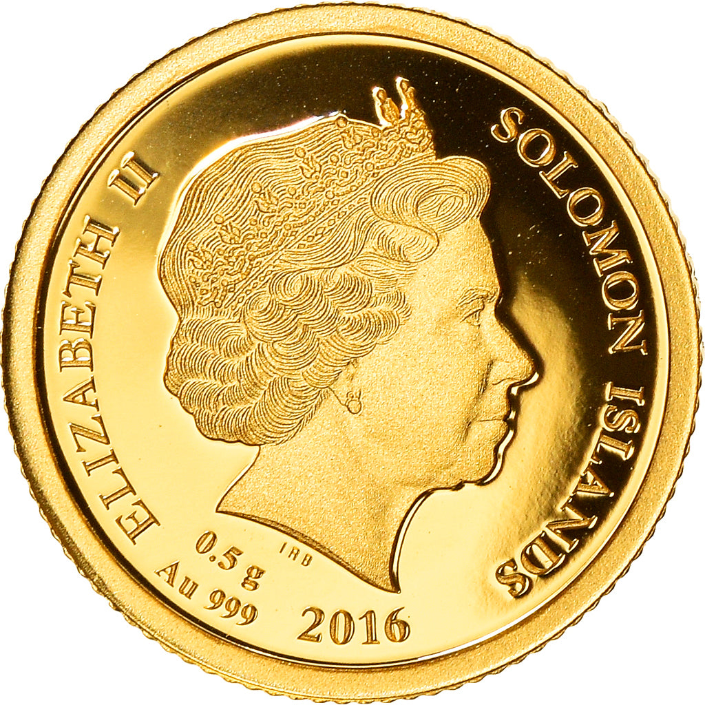 Münze, Salomonen, Elizabeth II, Battle of Verdun, Dollar, 2016, STGL, Gold