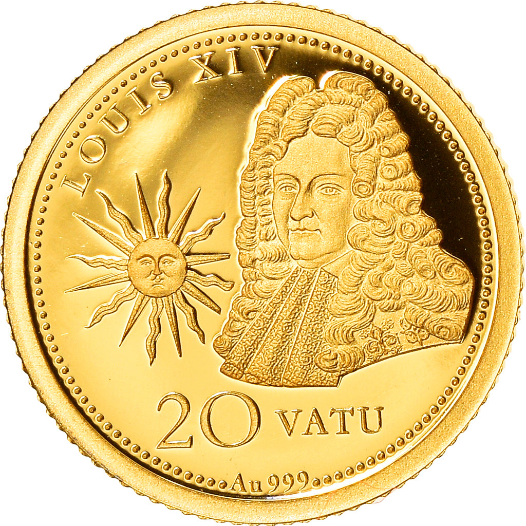 Münze, Vanuatu, Louis XIV, 20 Vatu, 2015, British Royal Mint, STGL, Gold