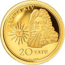 Münze, Vanuatu, Louis XIV, 20 Vatu, 2015, British Royal Mint, STGL, Gold