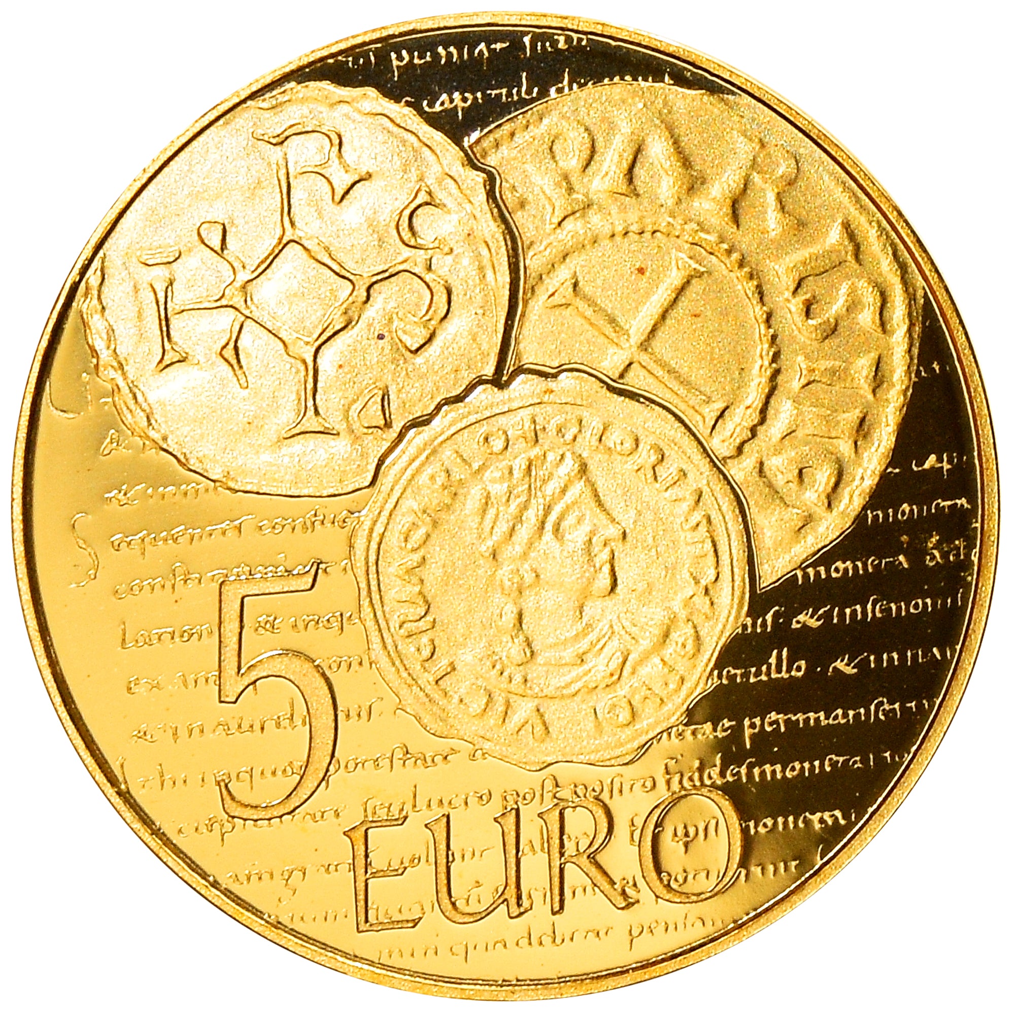 Francia, 5 Euros, 2014, Paris, FDC, Oro