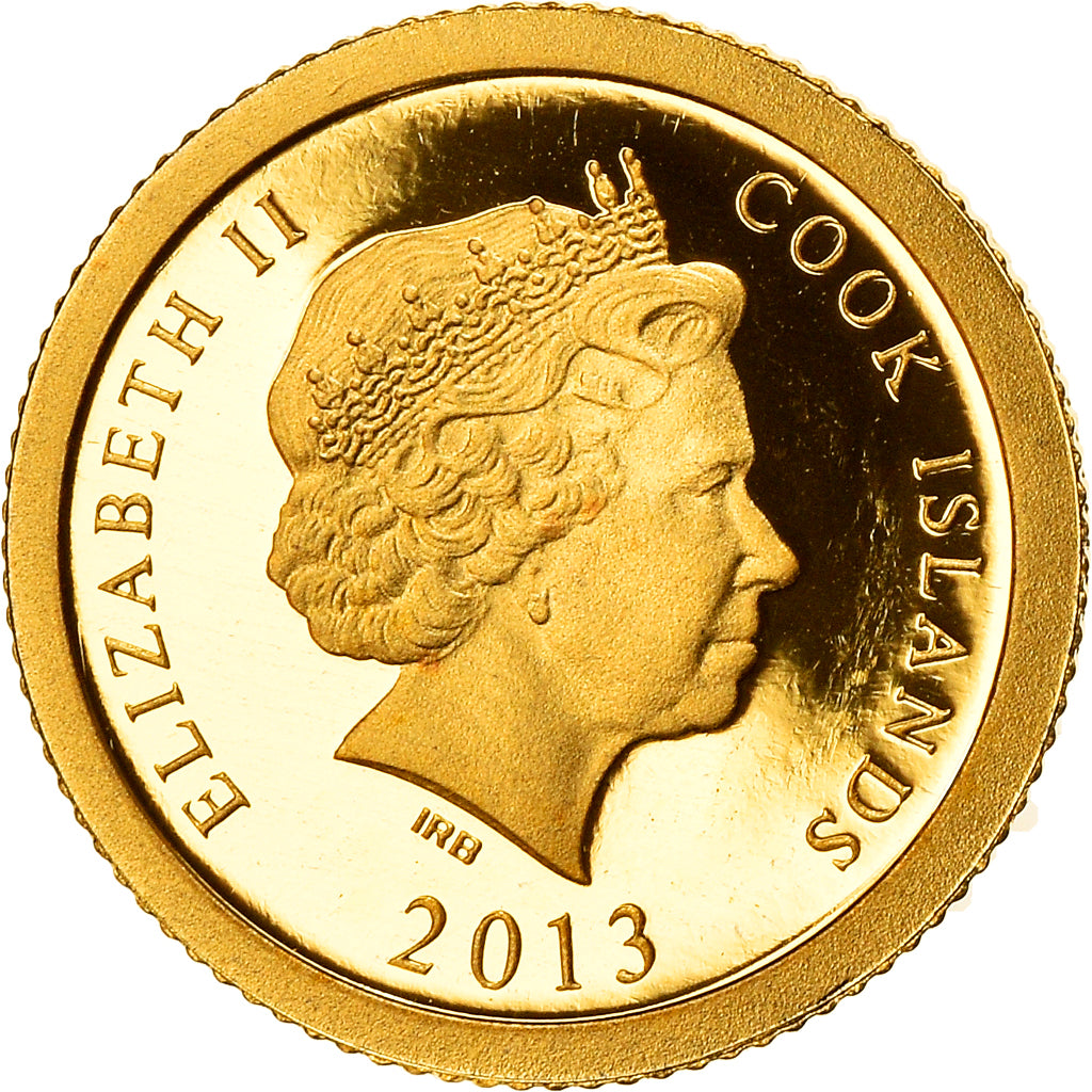 Moneta, Isole Cook, Elizabeth II, ancient city of Troy, 5 Dollars, 2013
