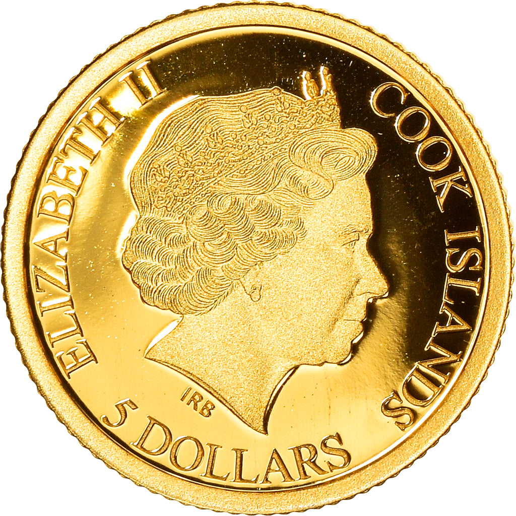 Münze, Cookinseln, Elizabeth II, classic coin - Goethe, 5 Dollars, 2016