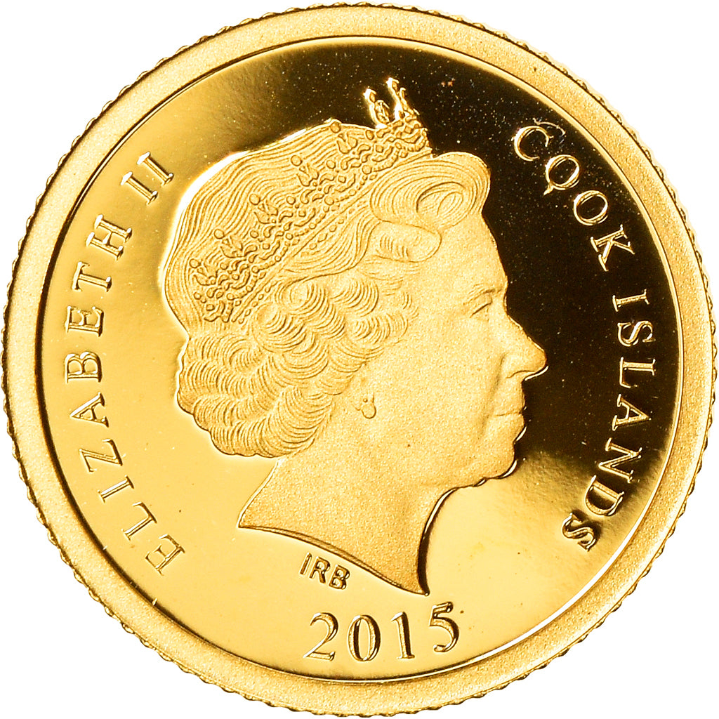 Moneta, Isole Cook, Elizabeth II, Abraham Lincoln, 5 Dollars, 2015, Franklin