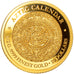 Moneta, Isole Salomone, Elizabeth II, Aztec calendar, 10 Dollars, 2015, FDC, Oro