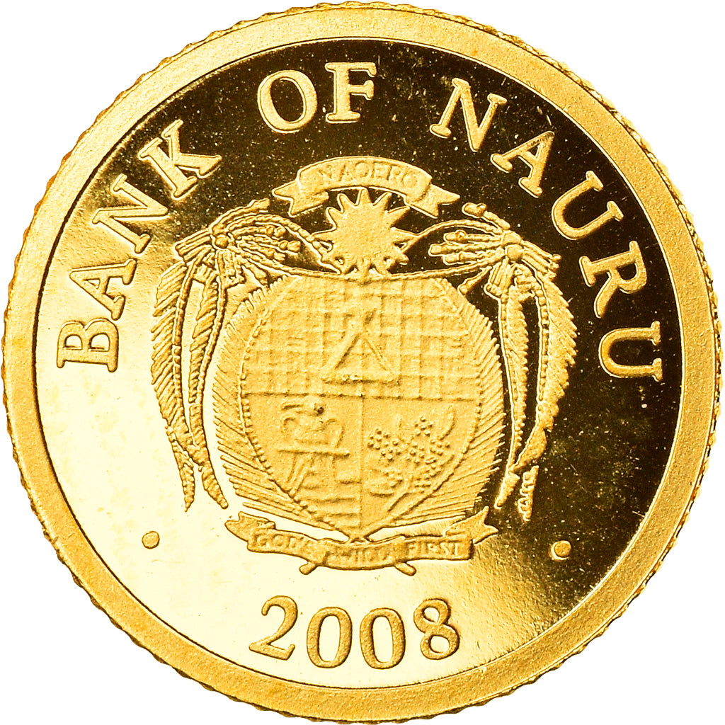 Moneta, Nauru, Franz Kafka, 5 Dollars, 2008, FDC, Oro