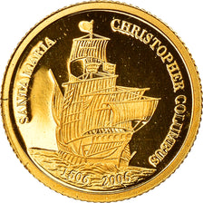 Moneda, Palaos, Christofer Colombus, Dollar, 2006, FDC, Oro