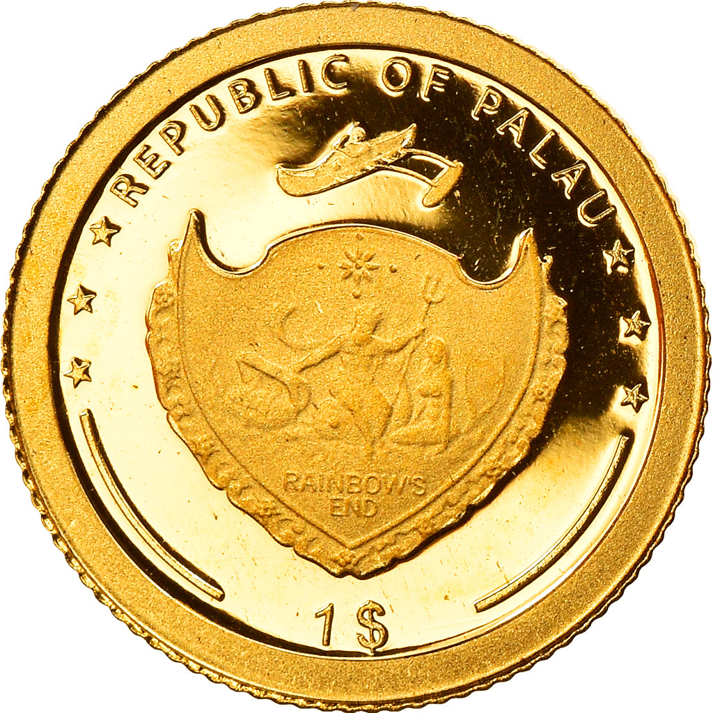 Moneda, Palaos, Christofer Colombus, Dollar, 2006, FDC, Oro
