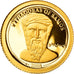 Moneda, Mongolia, Pythagoras, 500 Tugrik, 2008, FDC, Oro